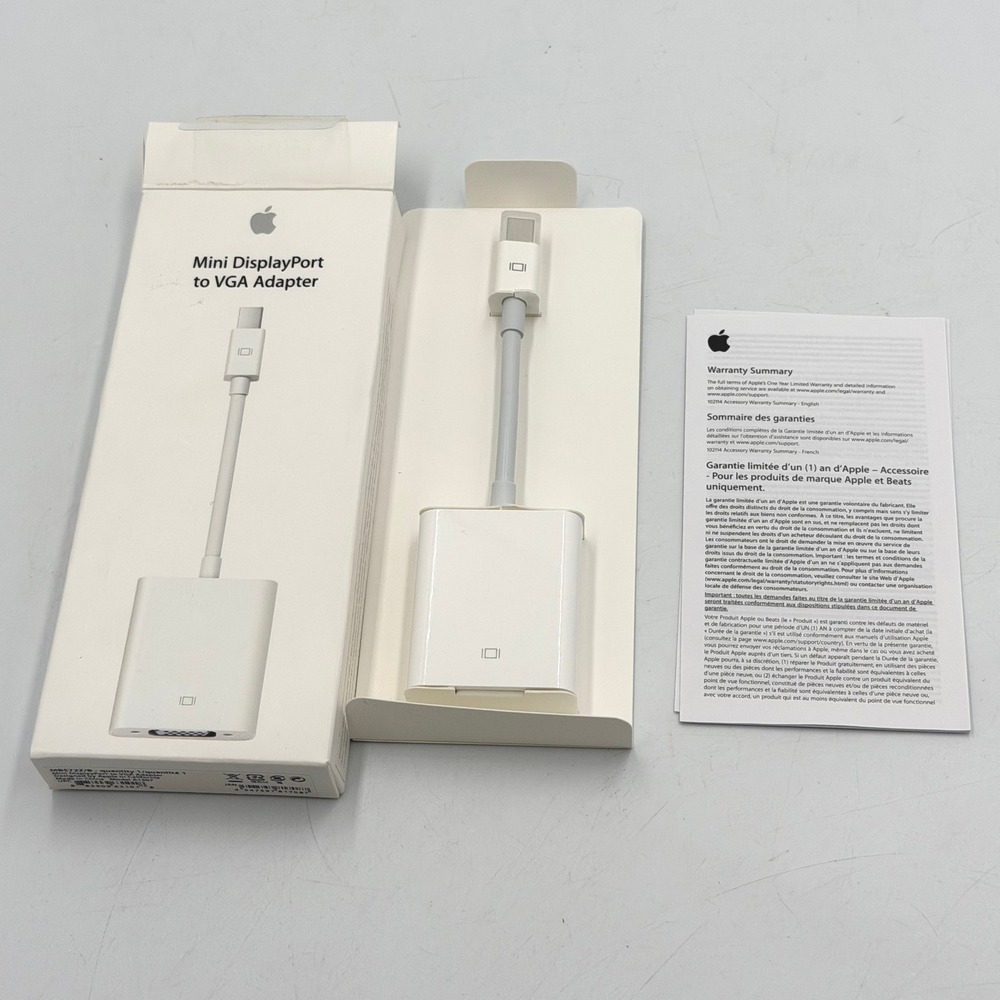 Official‎ Apple Mini DisplayPort to VGA Adapter A1307 MB572Z/B Mac Open Box